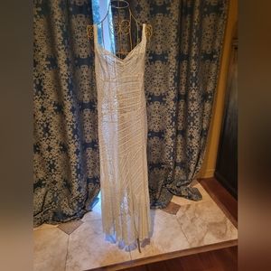 Free People Lace Maxi Dress, off white Large